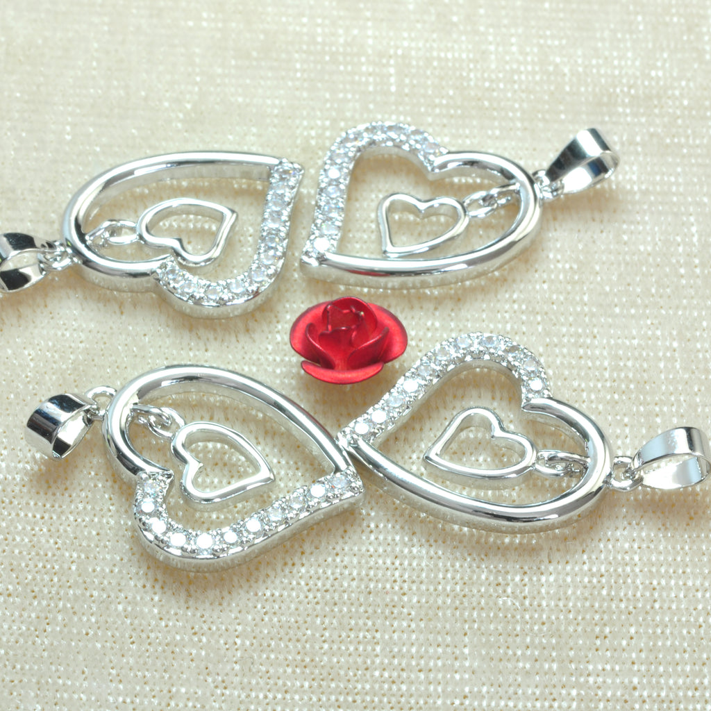 Wholesales Beads - Hearted Charm