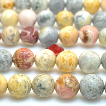 Sky Eye Jasper natural stone matte round loose beads wholesale gemstone for jewelry making diy bracelet 8mm 10mm