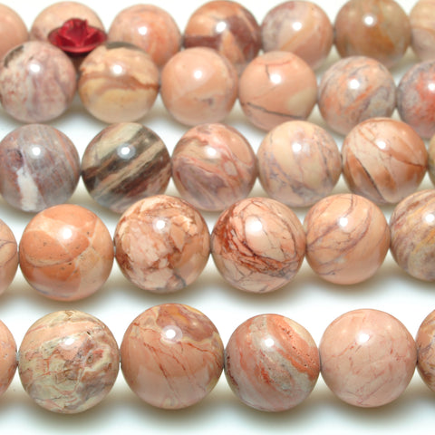 Natural blood lines stone smooth round beads wholesale gemstone jewelry making bracelet necklace diy