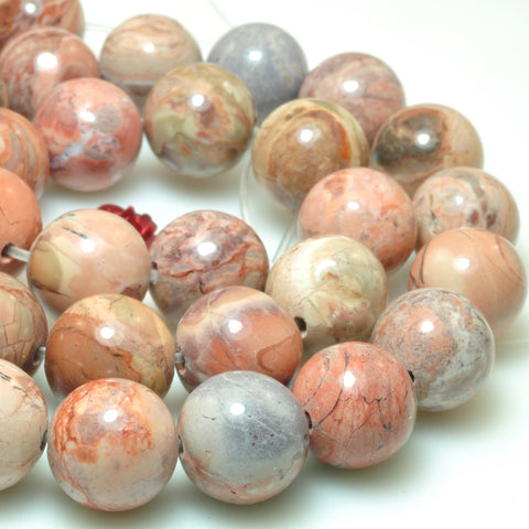 Natural blood lines stone smooth round beads wholesale gemstone jewelry making bracelet necklace diy