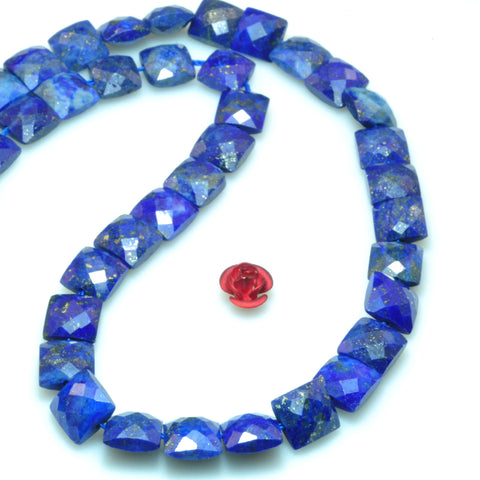 Natural lapis lazuli gemstone faceted Square beads gemstones wholesale jewelry making stuff diy bracelet stone