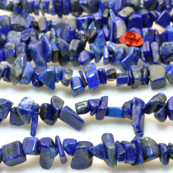 Natural Lapis Lazuli smooth chips beads for jewelry making semi precious stone wholesale loose gemstone diy bracelet