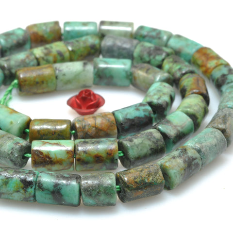 Natural African Turquoise smooth tube loose beads gemstone wholesale for jewelry making