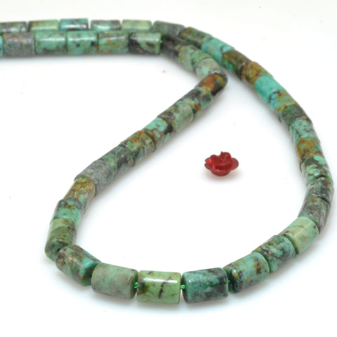 Natural African Turquoise smooth tube loose beads gemstone wholesale for jewelry making