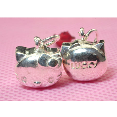 YesBeads 925 sterling silver Hello Kitty lucky cat charms pendant beads wholesale jewelry findings supplies