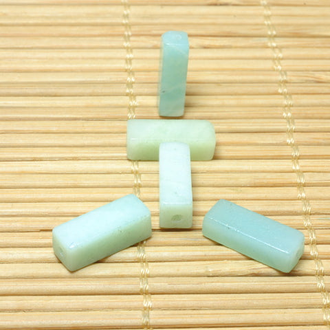 Natural Amazonite gemstone smooth rectangle cuboid beads for jewelry making diy bracelet necklacle